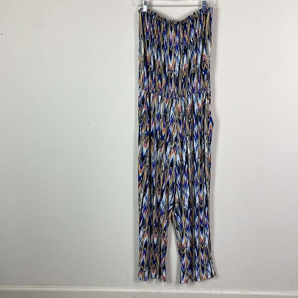 $8 SALE Mlle Gabrielle plus size striped jumpsuit women’s 2X